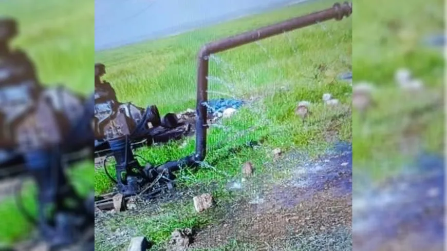 Balafireke bêmirov bombe li ser zeviyên gundê Bexdikê barandin