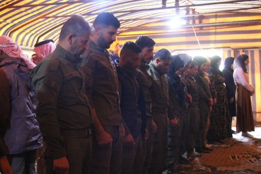 Ji bo şehîd Ehmed Ferec û Essaf El Îsa merasîma sersaxiyê