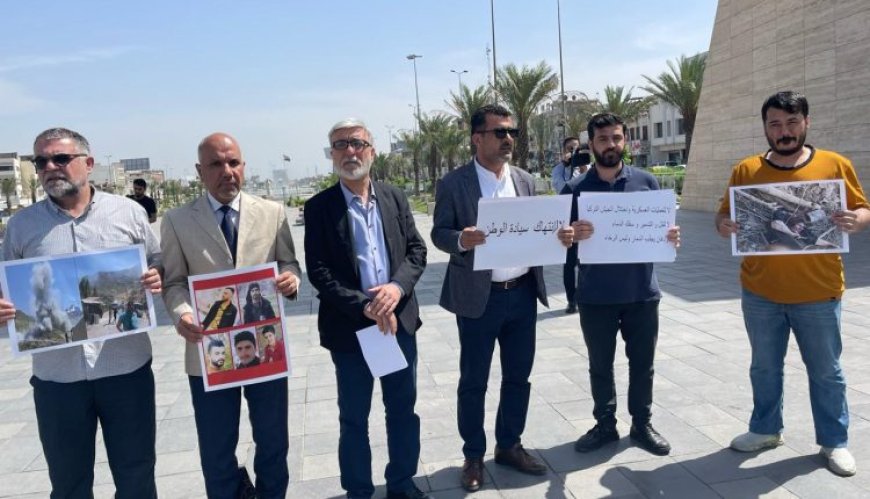Los activistas en Bagdad condenan la brutalidad y los ataques de Erdogan