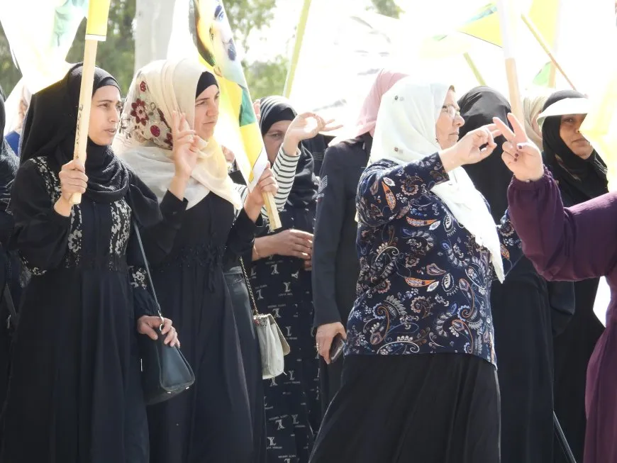 Şêniyên Tebqayê li dijî tecrîda li ser Rêber Abdullah Ocalan meşiyan