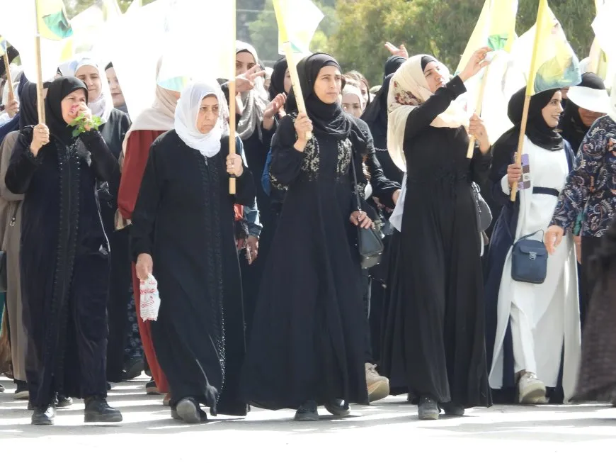 Şêniyên Tebqayê li dijî tecrîda li ser Rêber Abdullah Ocalan meşiyan