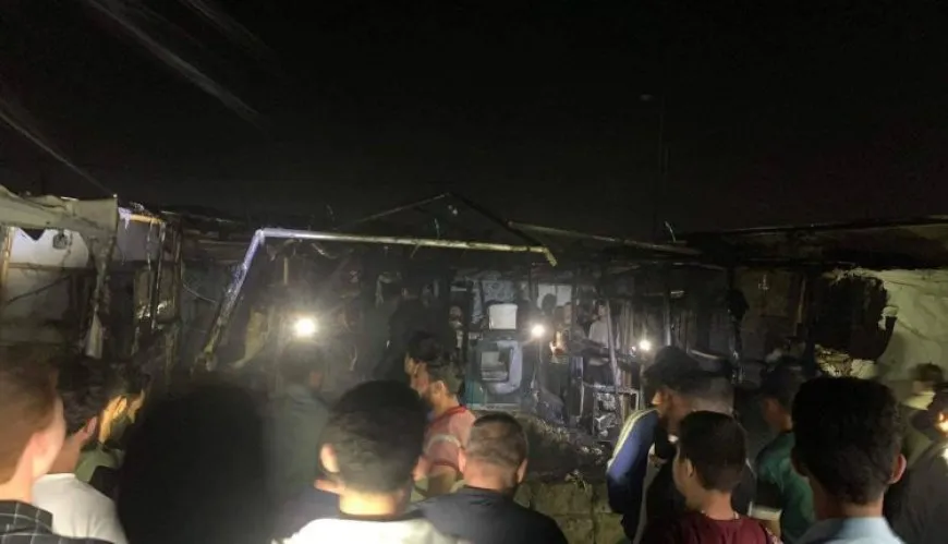 Li Dihokê agir bi kampa Şarya ya Êzidî ket