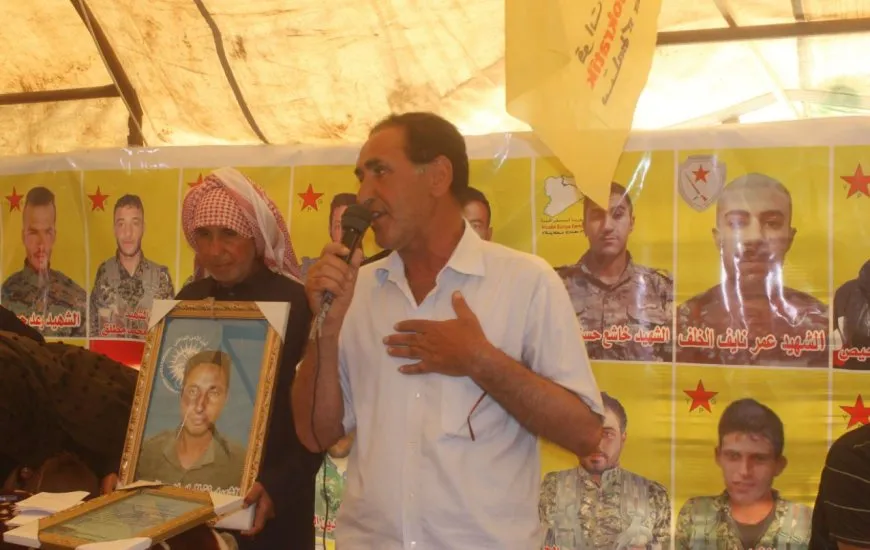 Şêniyên Til Hemîsê sersaxî da malbata şehîd Nîdal El Mihemed