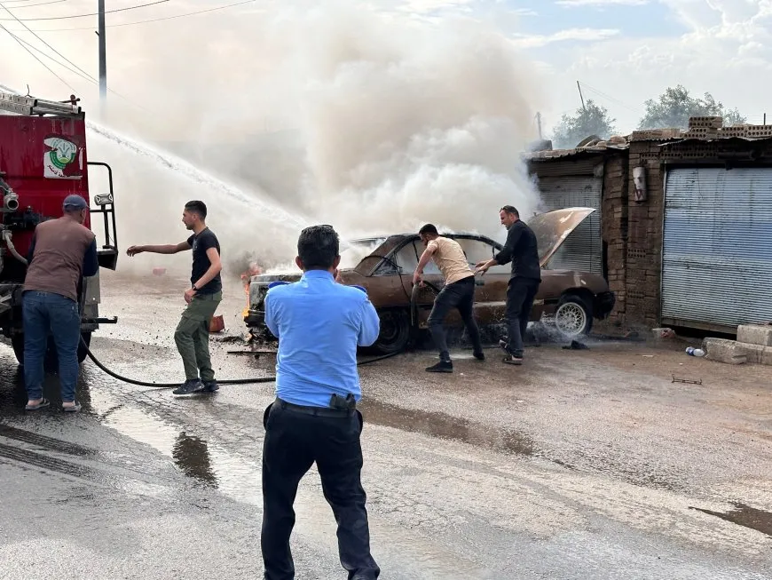 Li Qamişlo agir bi seyareyekê ket