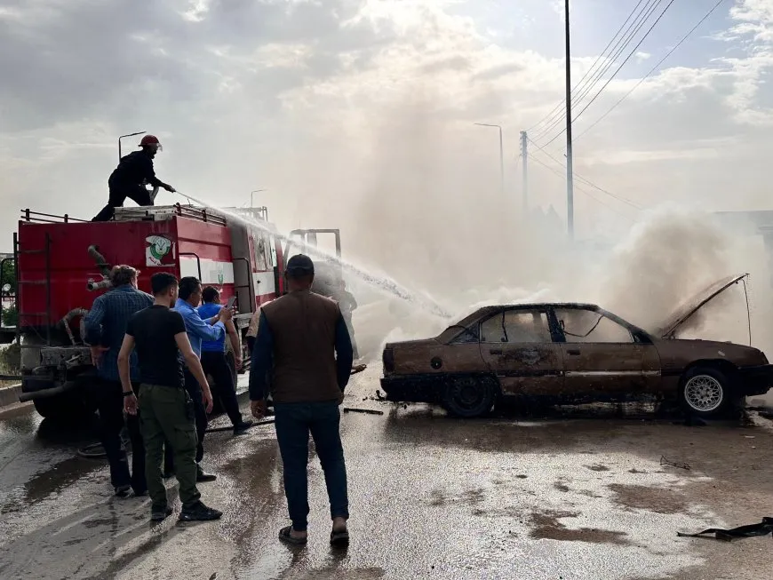 Li Qamişlo agir bi seyareyekê ket
