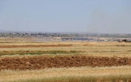 Ji ber topbarana dewleta Tirk zêviyeke çandiniyê şewitî