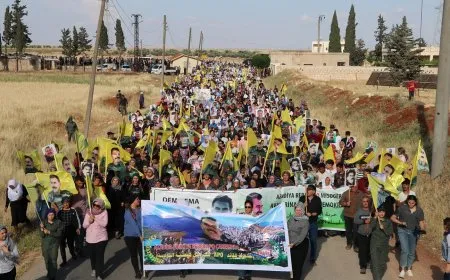 Li Şehba têkildarî azadiya fîzîkî ya Rêber Abdullah Ocalan meş