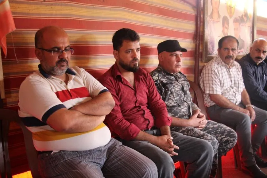 Şêniyên kantona Minbicê sersaxî dan malbata şehîd Ehmed Mihemed El Mibarek