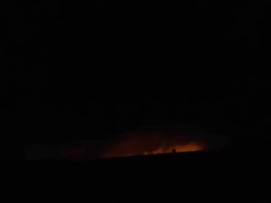 Ji ber topbarana dewleta Tirk zêviyeke çandiniyê şewitî