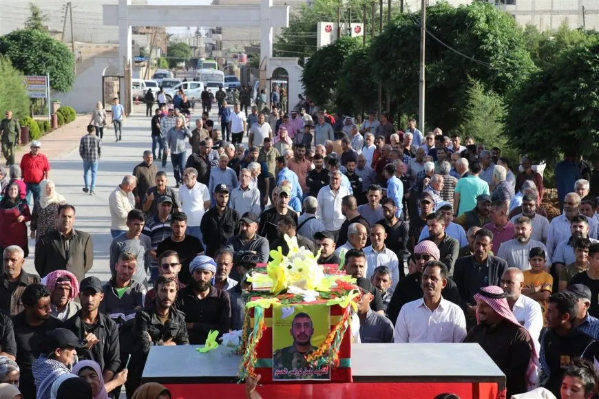 Xelkê Qamişlo şehîd Basil El Hiso oxir kir