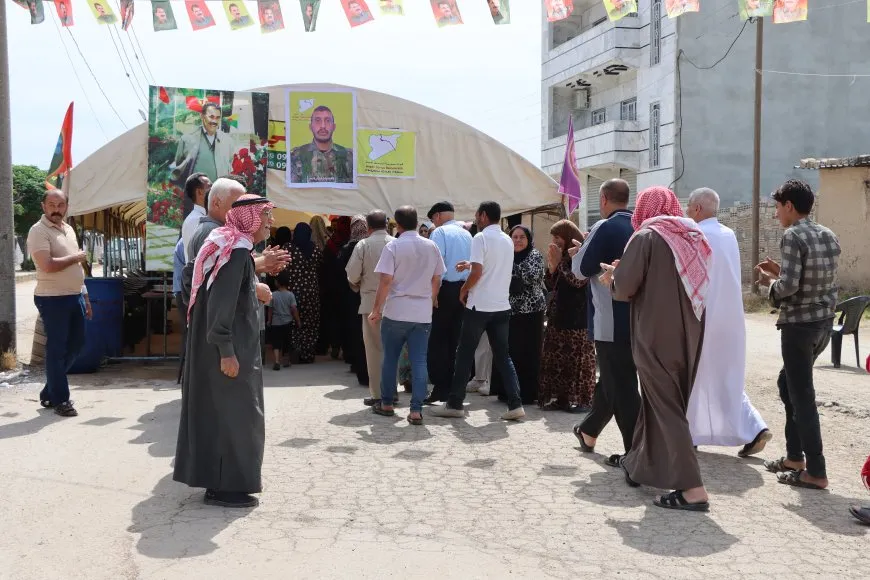 Şêniyên Qamişloyê sersaxî da malbata şehîd Mezlûm Qamişlî