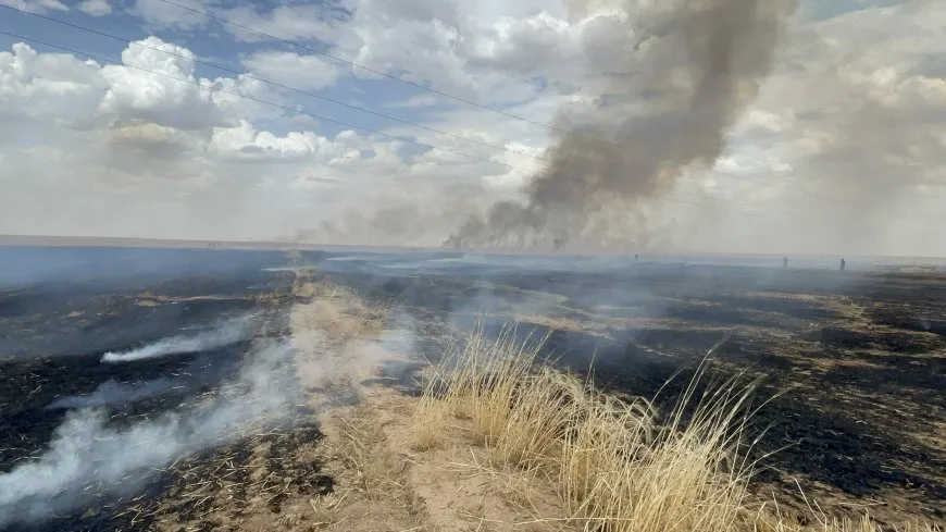 Los bomberos logran apagar el incendio en Tirbespîyê