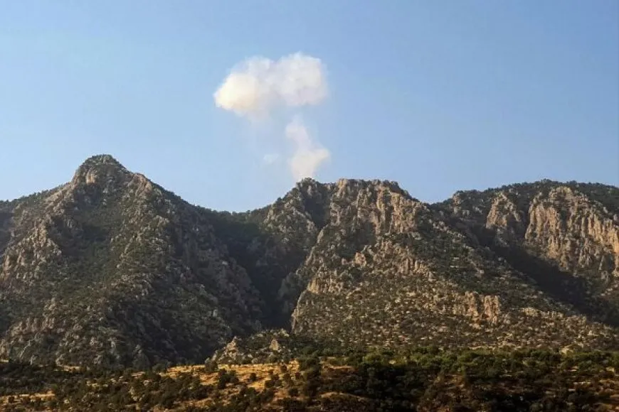 balefirên şer ên dewleta Tirk çiyayê Metîna bombebaran kirin
