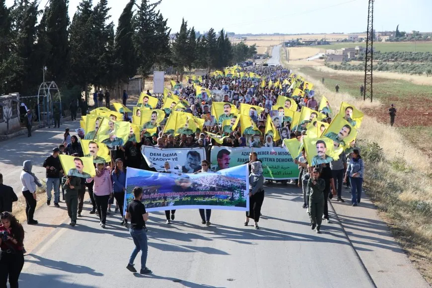 Li Şehba têkildarî azadiya fîzîkî ya Rêber Abdullah Ocalan meş