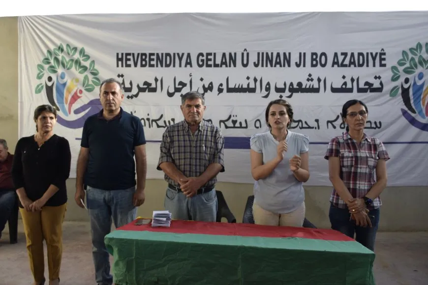 ˊHevbendiya Gelan û Jinan ji bo Azadiyêˊ li Qamişlo bi gel re civiya