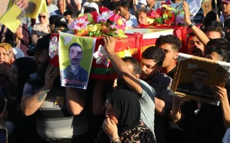 Şehîd Mihemed Hac Seîd li Goristana Şehîd Dijwar hat veşartin