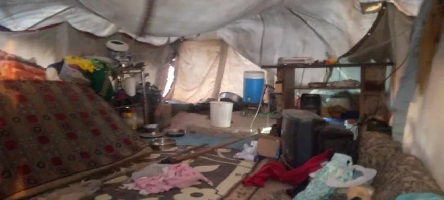 Ji ber bahoza li Hesekê zirar bi konên koçberan bûn