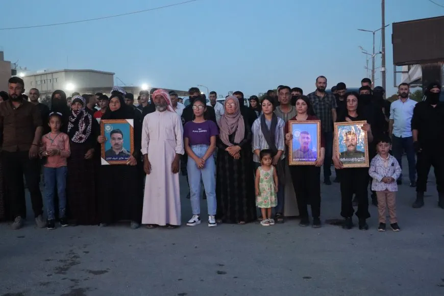 Li Qamişlo perde ji ser peykerên şehîdan hat rakirin