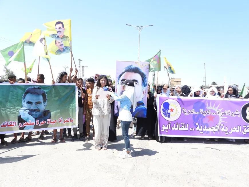 Li Dêrazor û Tebqayê banga azadiya fîzîkî ya Rêber Abdullah Ocalan hate kirin