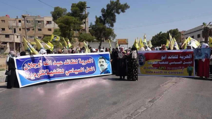 Şêniyên Tebqayê banga azadiya fîzîkî ya Rêber Abdullah Ocalan kir