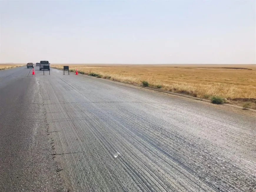 Xebatên zîftkirina Rêya M4 berdewam in