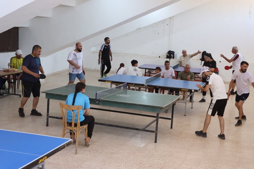 Li Qamişloyê turnuvaya ping pongê 