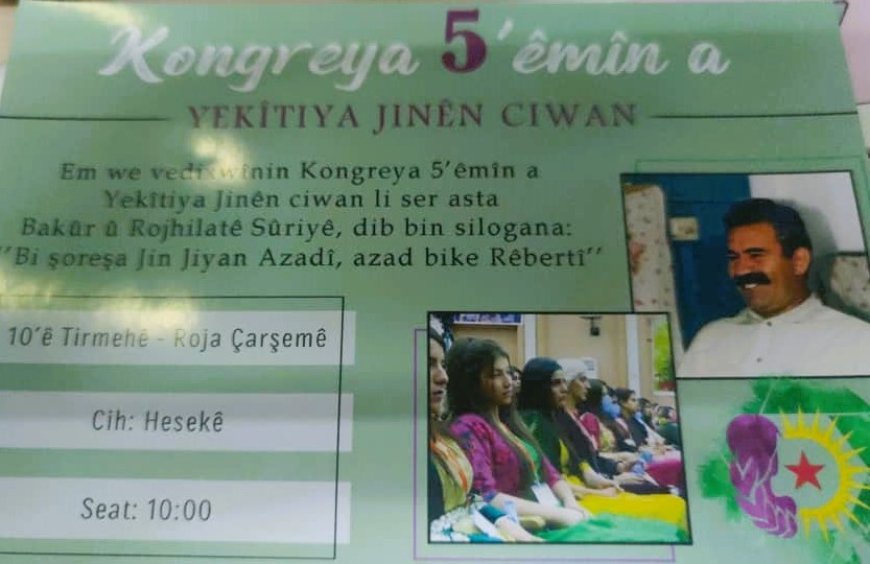 Yekitiya Jinên Ciwan kongreya xwe ya 5`emîn li dar dixe