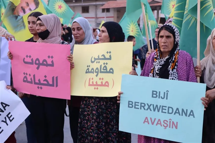 Xelkê Qamişlo li dijî êrişan meşeke girseyî li dar xist