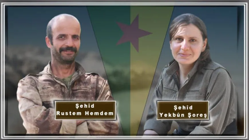 HPG’ê nasnameya 2 şehîdên Metînayê eşkere kir