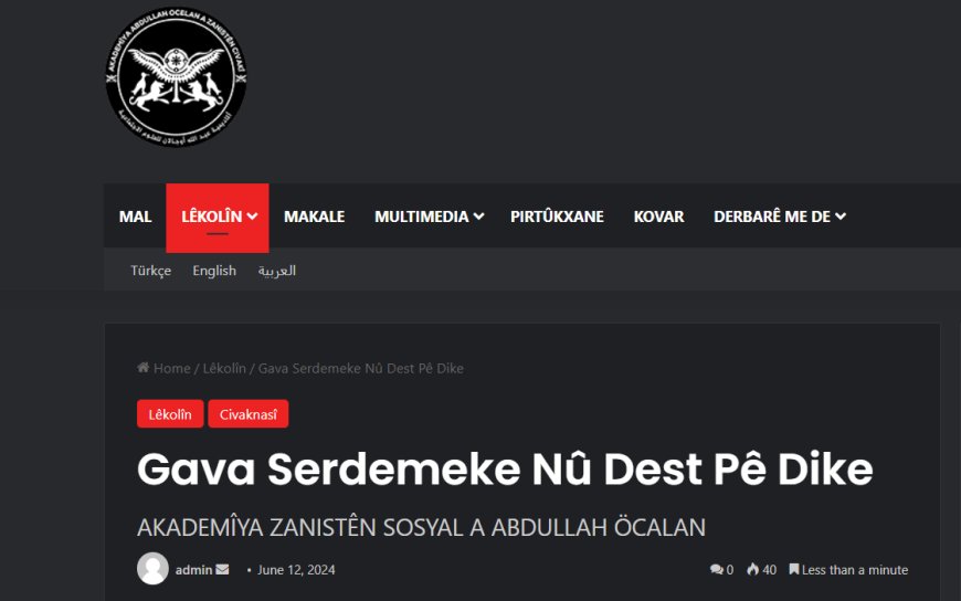 ‘Ber bi serdemeke nû ya rewşenbîriyê ve’