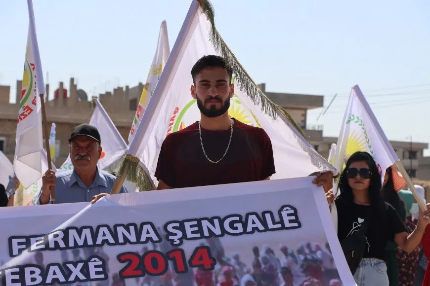 Di salvegera komkujiyê de peyamên piştgiriya ji Şengalê re