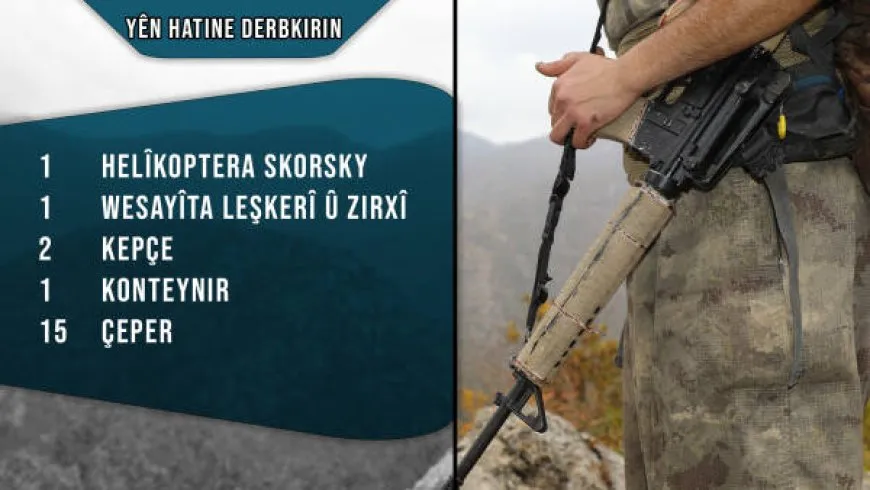 Bîlançoya Tîrmehê: SÎHA'yek û 2 helîkopter hatin xistin, 56 dagirker hatin cezakirin