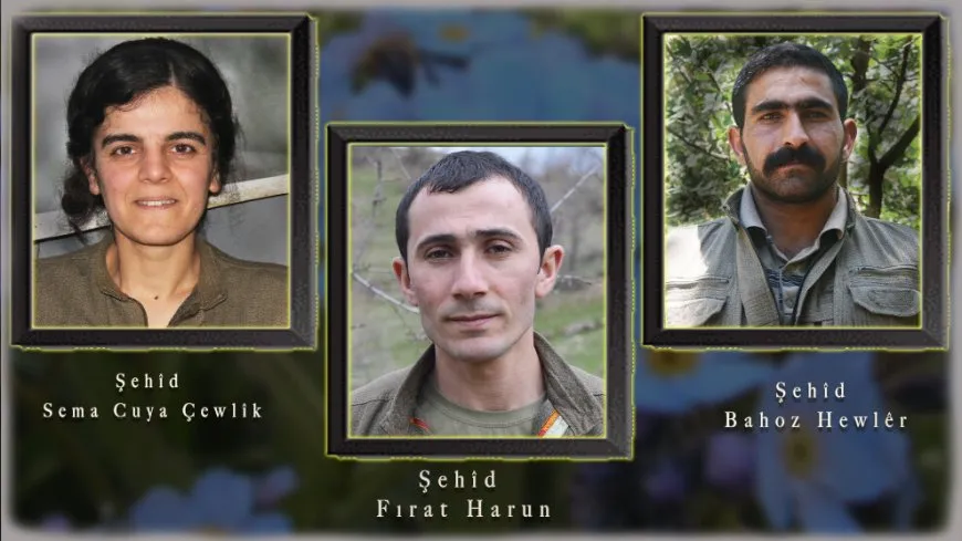 Nasnameyên 3 gerîlayên li Xakurkê şehîd bûne hatine aşkerakirin
