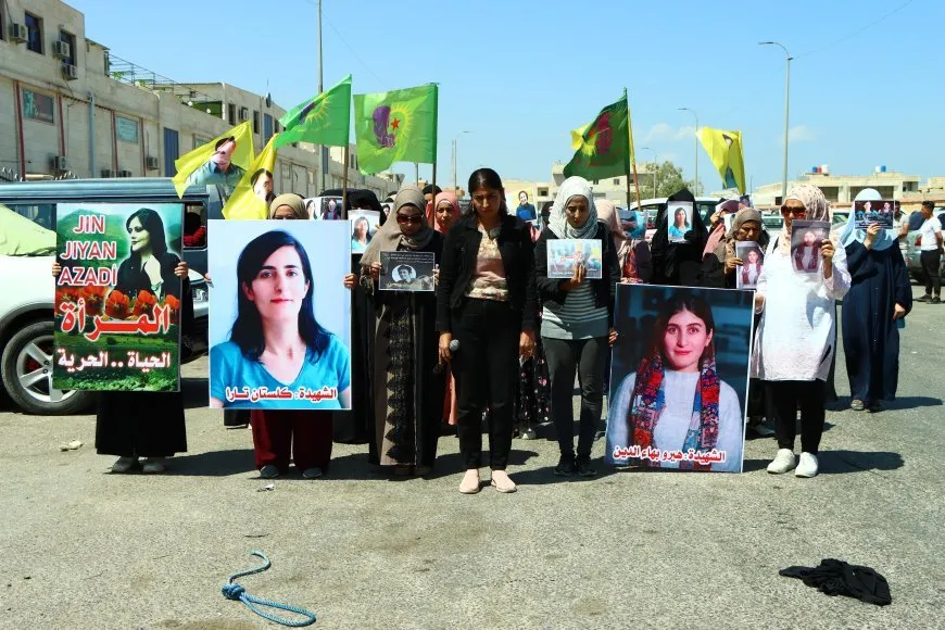 Yekitiya Jinên Ciwan li Tebqayê piştgiriya Kampanya "Na ji darvekirinê re" kir