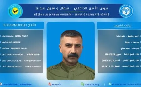 Hêzên Ewlekariya Hundirîn nasnameya şehîdekî aşkera kir