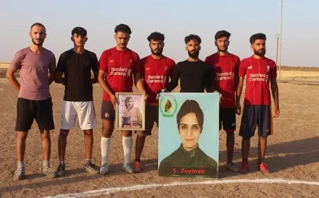 Turnuvaya futbolê ya şehîd Zeyneb û Mizgîn li Çilaxa dest pê kir