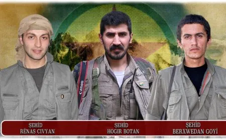 HPG'ê nasnameya 3 şehîdan eşkere kir