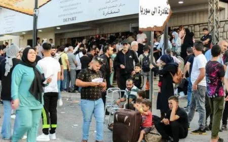 ’22 hezar û 215 Lubnanî û nêzî 65 hezar Sûriyeyî hatine Sûriyeyê’