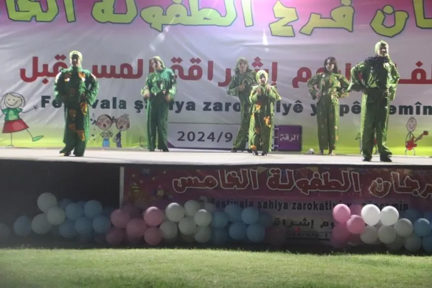 Festîvala 5'emîn a Şahiya Zarokatiyê li Reqayê li dar ket