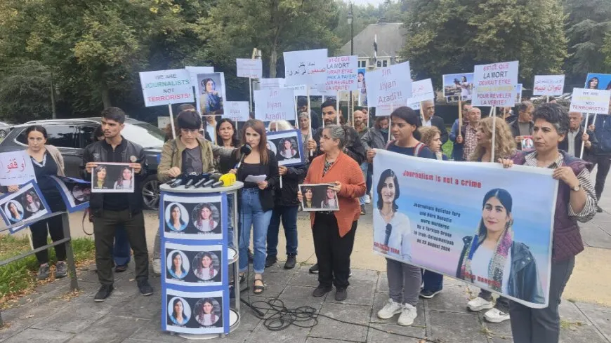 Li pêş balyozxaneya Iraqê çalakiya rojnamevanên Kurd