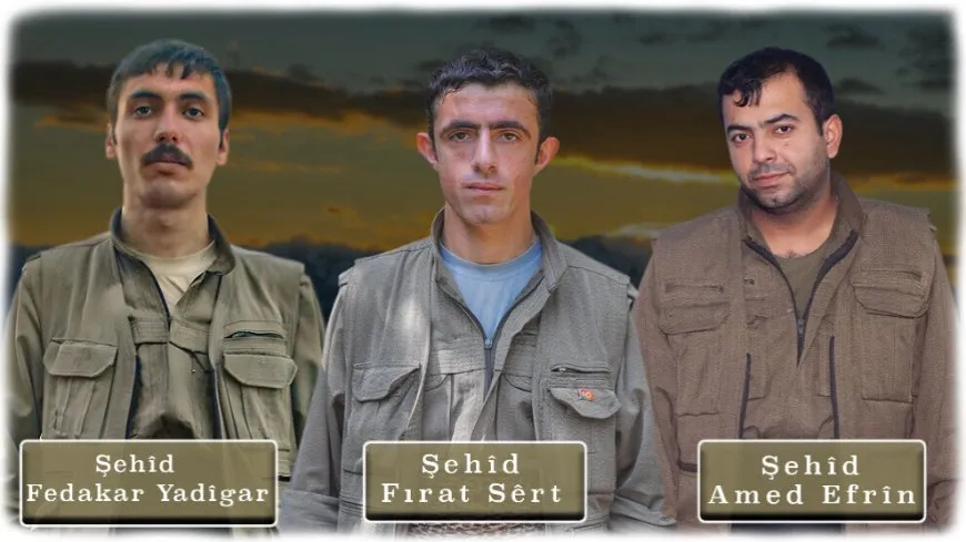 HPG'ê nasnameya şehîdên Xakurkê eşkere kir