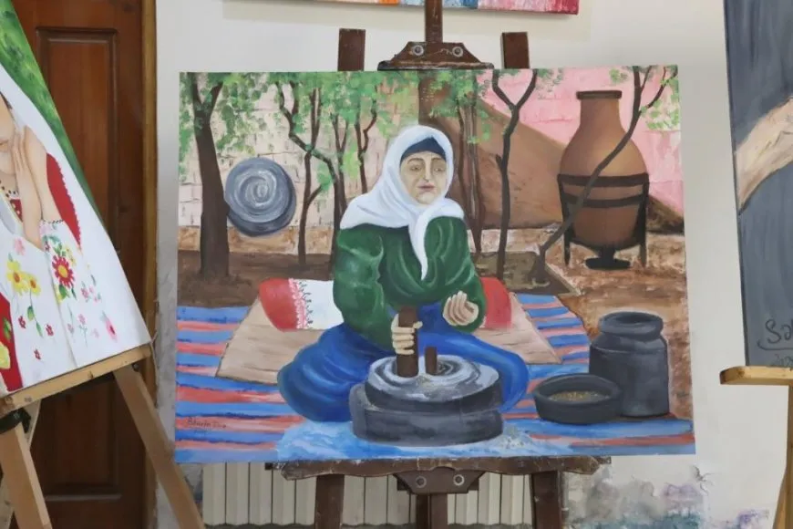 Di Festîvala Şehîd Berçem de tabloyên şêwekariyê hatin pêşandan
