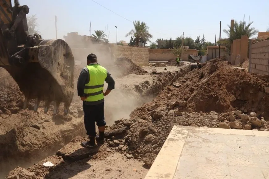 Şaredariyên Dêrazorê projeyên kanalîzasyonê dane destpêkirin
