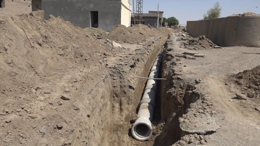 Şaredariyên Dêrazorê projeyên kanalîzasyonê dane destpêkirin