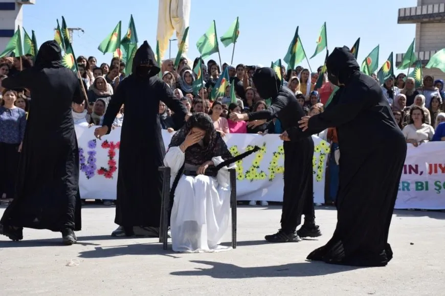 Bi boneya salvegera Serhildana Jin, Jiyan, Azadî çalakî li dar ketin
