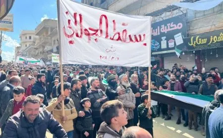 Li deverên dagirkirî yên Sûriyeyê xwepêşandan