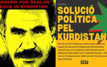 CGT û CI: Azadî ji Abdullah Ocalan re!