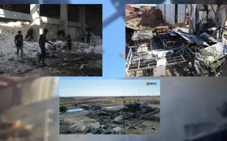 Dagirkeran dermanxane, firin û fabrîqe bombebaran kirin