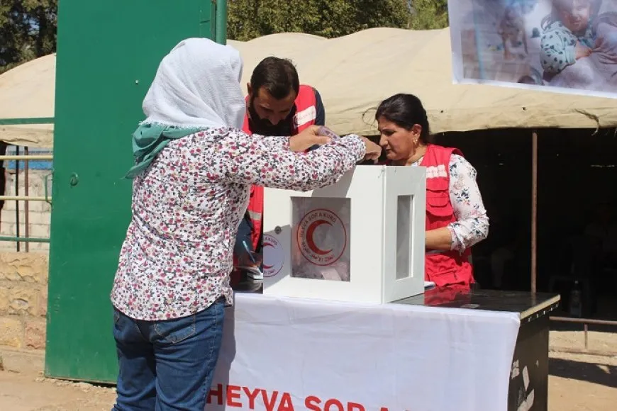 Şêniyên Çilaxa û Dêrikê ji bo koçberên Lubnanê alîkarî kom kirin