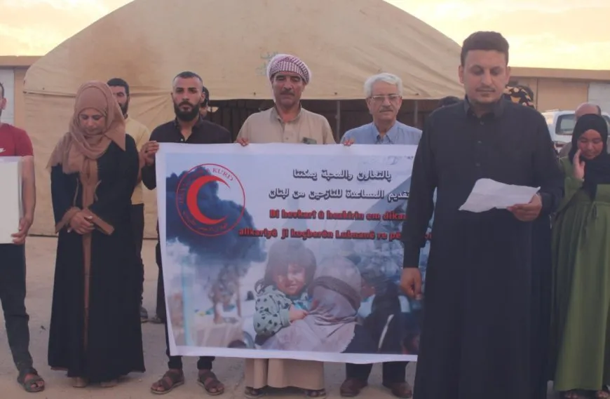 Xelkê Til Hemîs konê alîkariyê ji bo welatiyên ji Lubnanê vedigerin veda